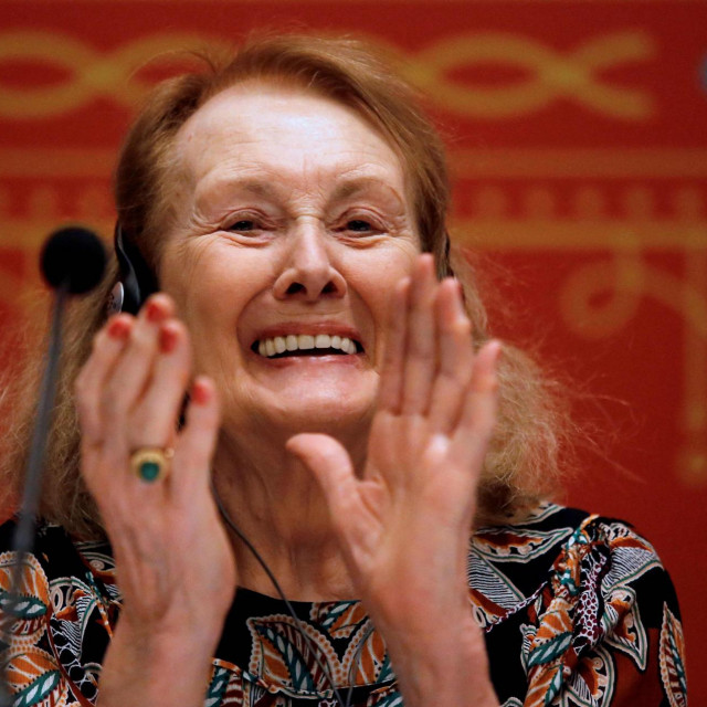 (FILES) This file photo taken in Guadalajara on December 5, 2019 shows French writer Annie Ernaux. - French author Annie Ernaux, known for her deceptively simple novels drawing October 6, 2022, the jury said. (Photo by Ulises Ruiz/AFP)