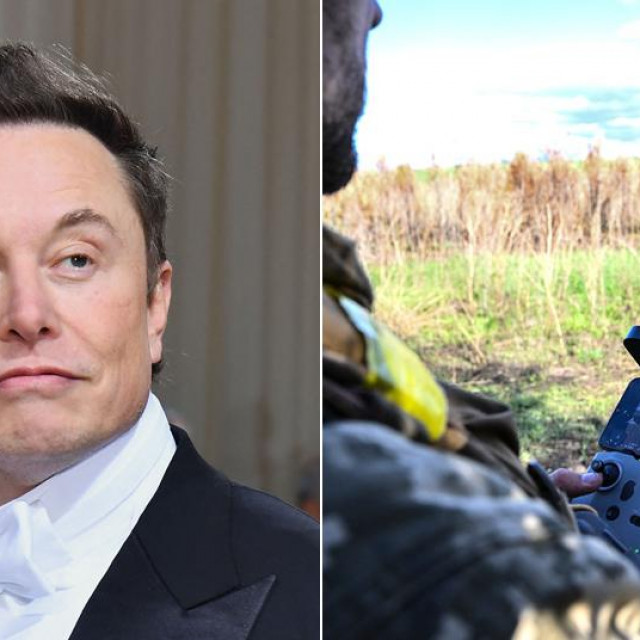 Elon Musk, ukrajinski vojnici upravljaju dronom