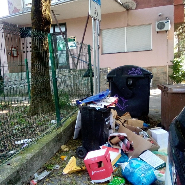 Smeće u Kordusnkoj ulici, neodvezen otpad