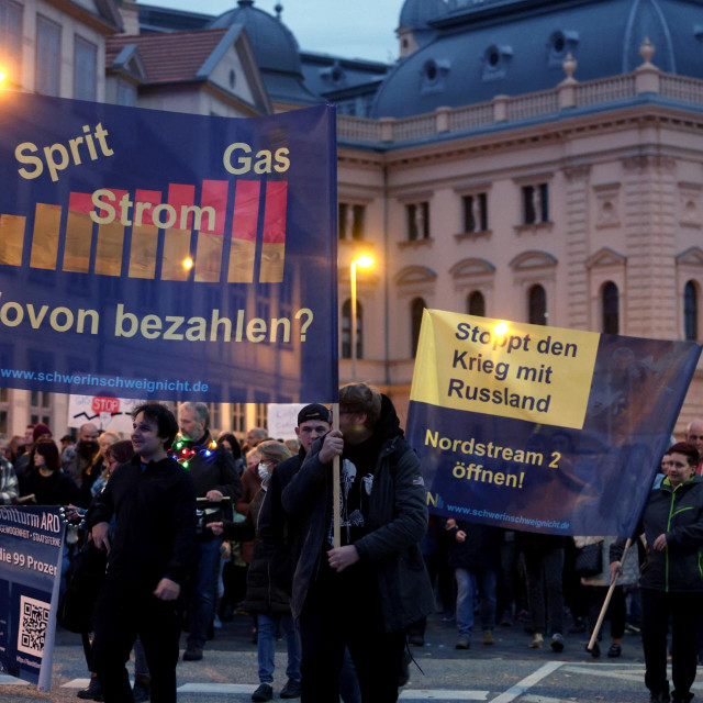 Prosvjednici u Schwerinu