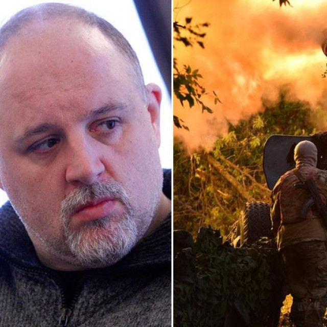 Igor Tabak; pripadnik Wagner grupe puca iz haubice