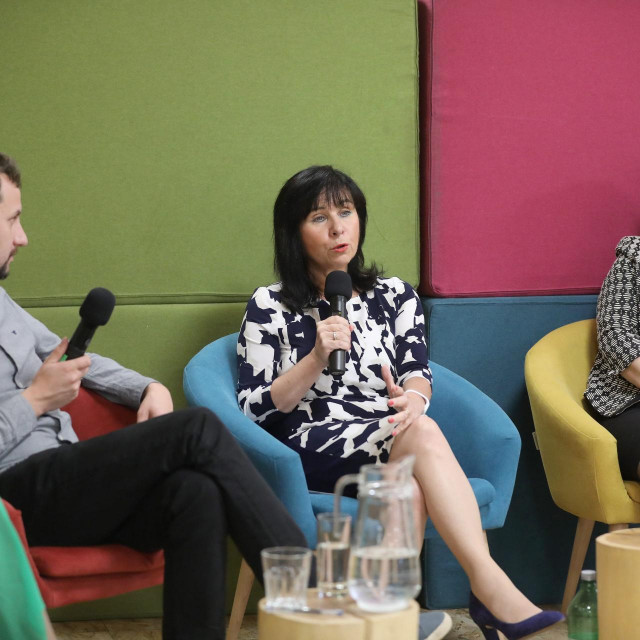 Zagreb crowdfunding convention, panel na kojem su sudjelovali: Đurđica Jurić, Jasna Vuk i Domagoj Boljar
 