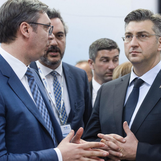Aleksandar Vučić i Andrej Plenković