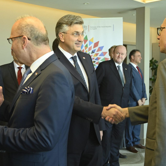 Redoviti polugodišnji sastanak predsjednika Vlade Republike Hrvatske Andreja Plenkovića i veleposlanika zemalja članica EU-a u Zagrebu, povodom českog predsjedanja Vijećem Europske unije
 