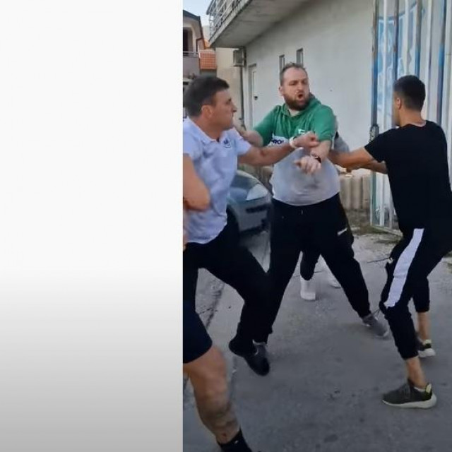 Nemile scene ispred prostorija stadiona Police