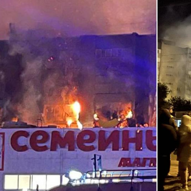 Zgrada u Rusiji u koju se zaletio borbeni avion