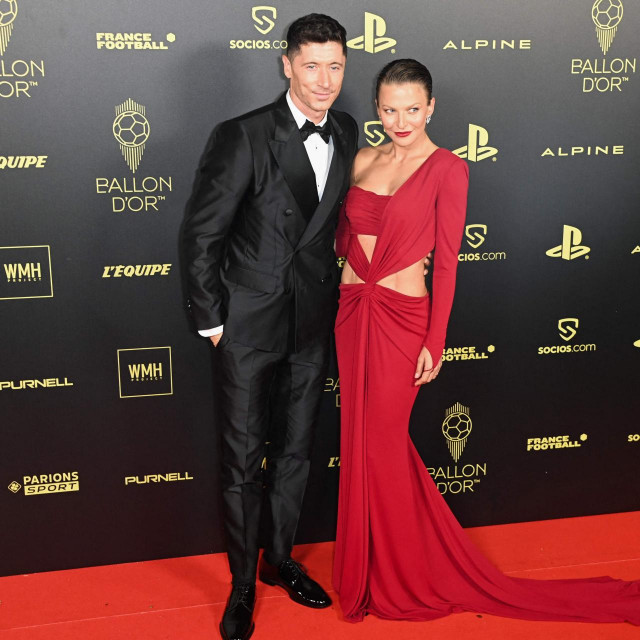 Robert Lewandowski sa suprugom Annom