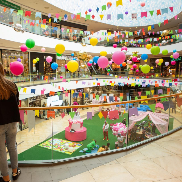 Ilustracija, šoping centar