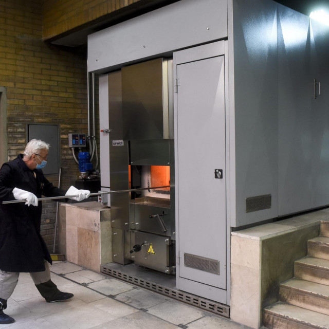 Unutrašnjost Krematorija u Zagrebu