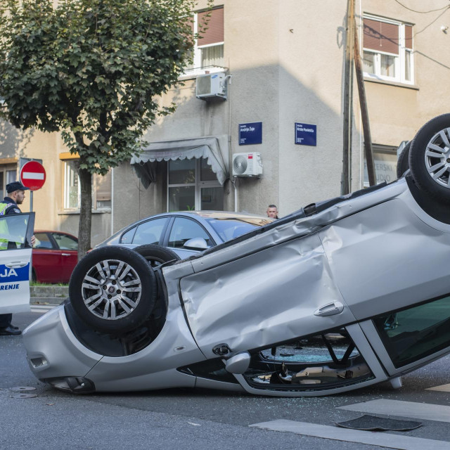 Prometna nesreća na Trešnjevci