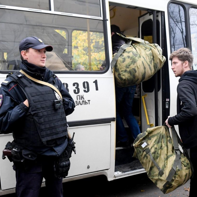 Prizor mobilizacije u Moskvi