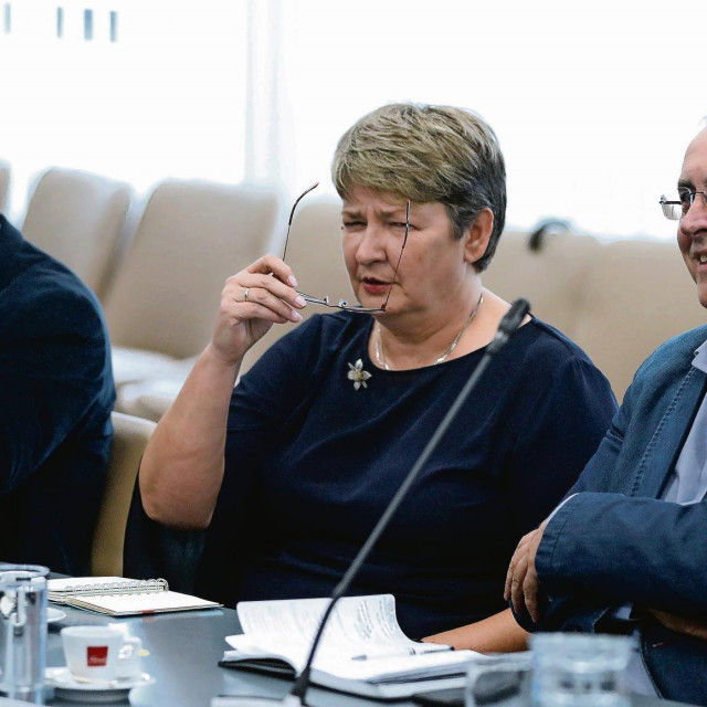 
Predstavnici sindikata javnih službi Nada Lovrić i Željko Stipić