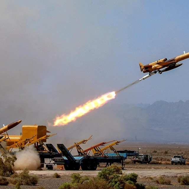 Ilustracija: Prizor lansiranja iranskog drona