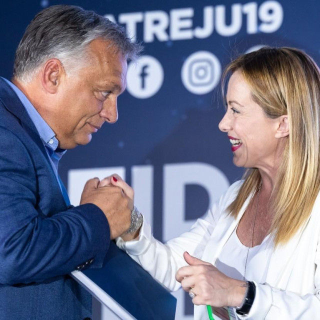 Viktor Orbán i Giorgia Meloni