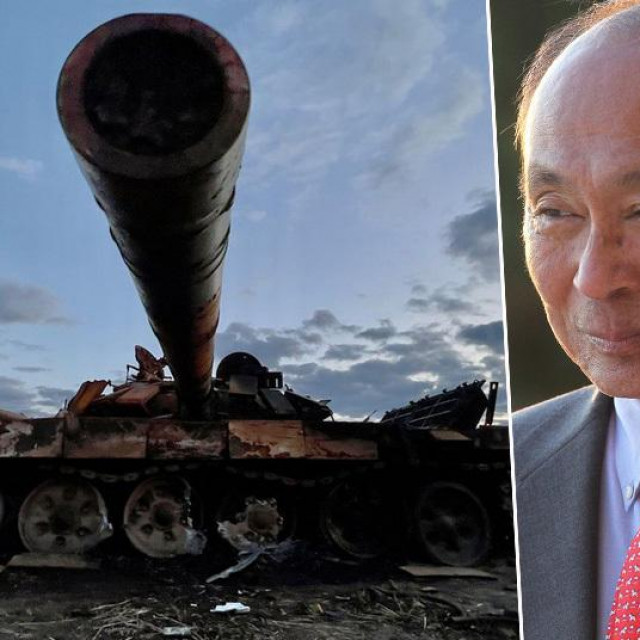 Uništeni tenk u Ukrajini i Francis Fukuyama