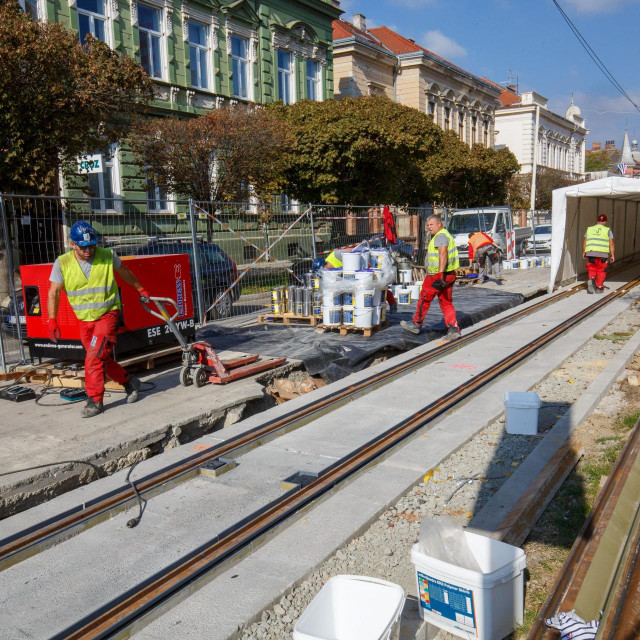 Reportaža o rekonstrukciji tramvajske pruge u Osijeku