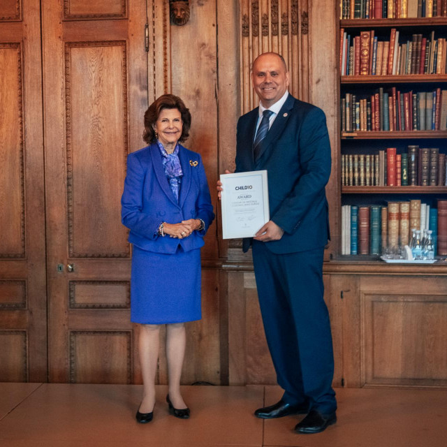 Švedska kraljica Silvija i Tomislav Ramljak 