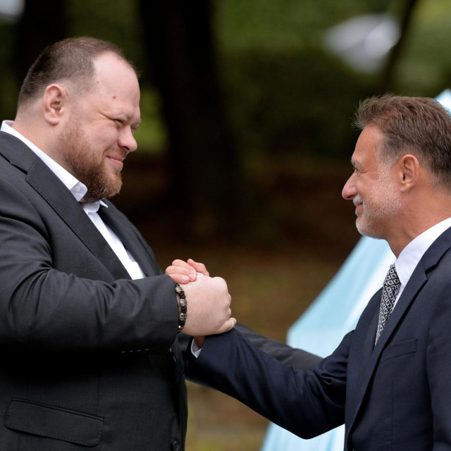 Ruslan Stefančuk i Gordan Jandroković
 