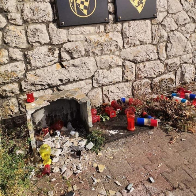 Oskvrnuto spomen obilježje braniteljima HVO-a u BiH