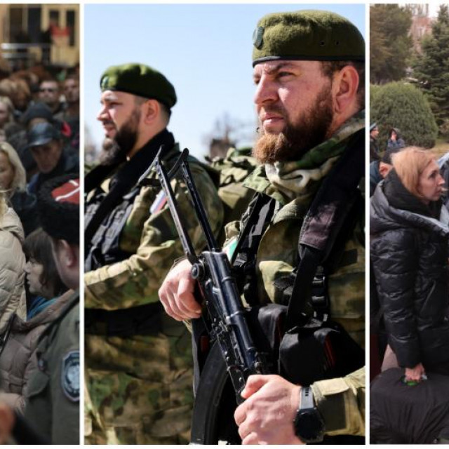 Evakuacija Hersona, Čečeni