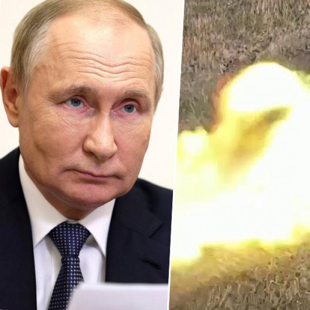 Vladimir Putin i ruski tenk