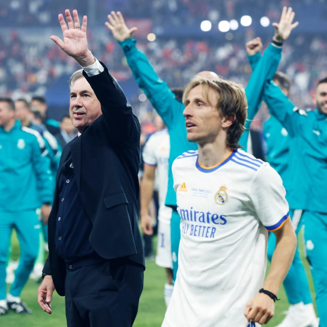 Carlo Ancelotti i Luka Modrić