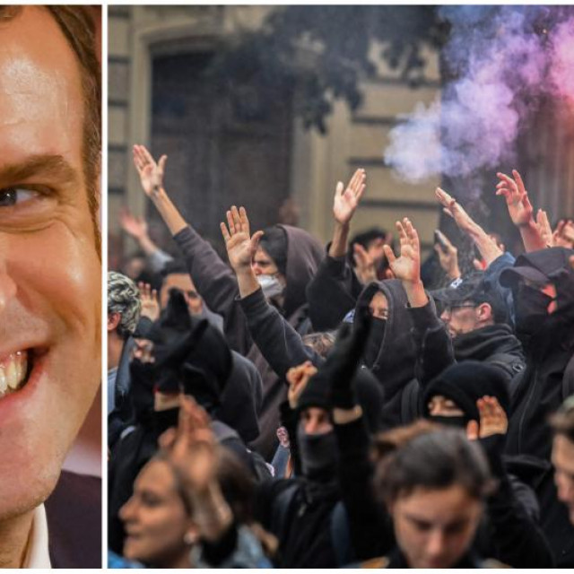 Emmanuel Macron, prosvjedi u Parizu