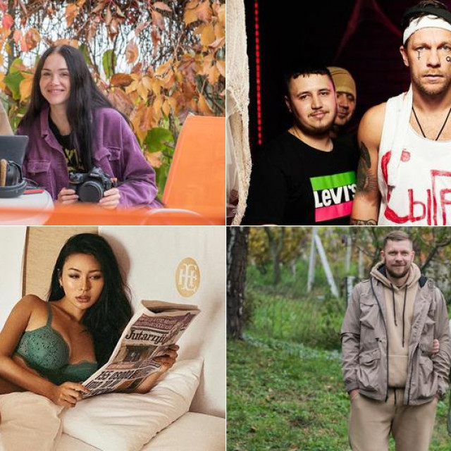 Kirill i Oksana Kirik (lijevo gore); Kirill Kirik tijekom nastupa (desno gore); Oksana Kirik radi kao fotografkinja, a nastavila je raditi i kada je doselila u Hrvatsku