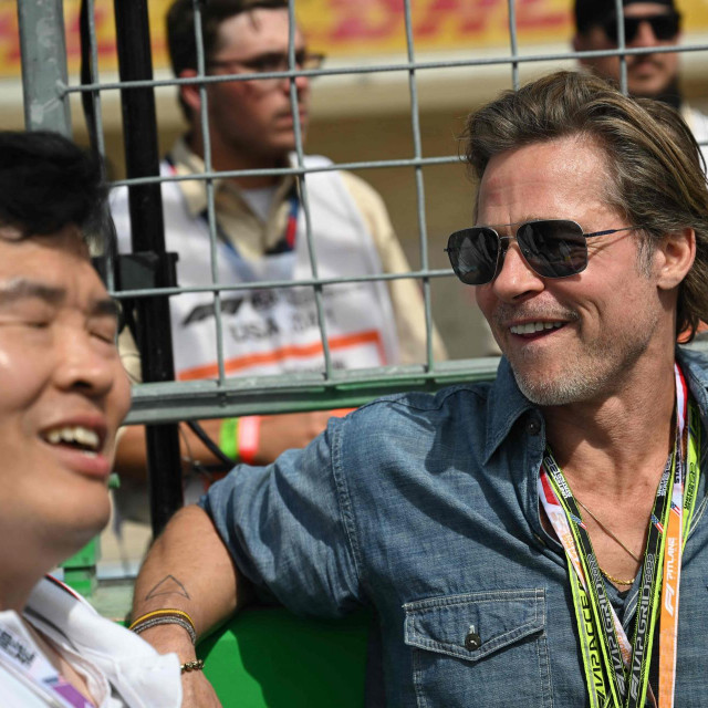 Brad Pitt na nedavnoj utrci Formule 1 u Austinu