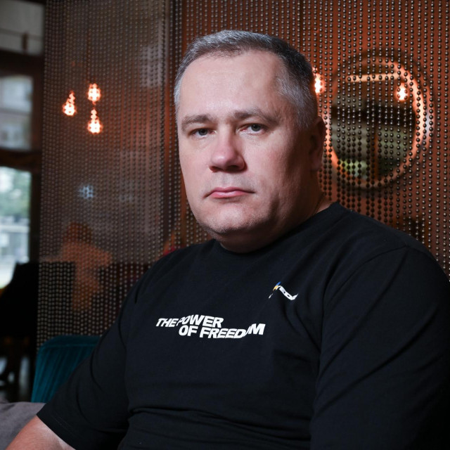Intervju s Igorom Zovkom, savjetnikom za vanjsku politiku ukrajinskog predsjednika Volodymyra Zelenskog, fotografiran u hotelu Westin.