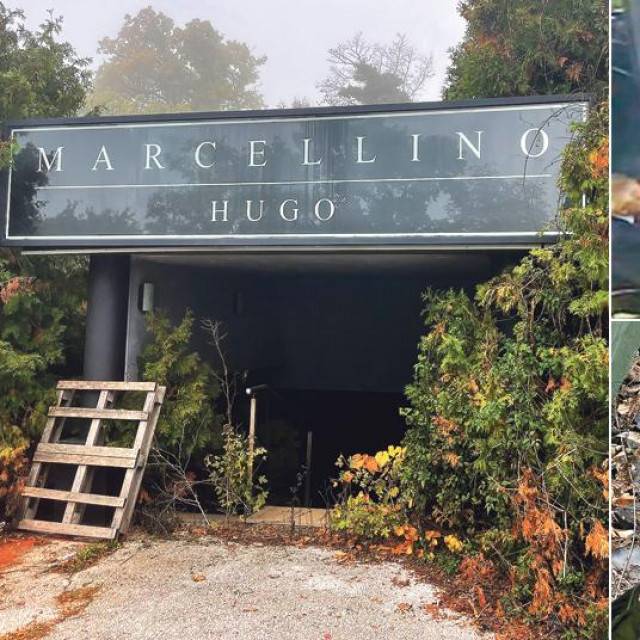 Restoran Marcellino, Renato Korać (dolje lijevo), Ivo Sanader i Zsolt Hernadi (gore desno)