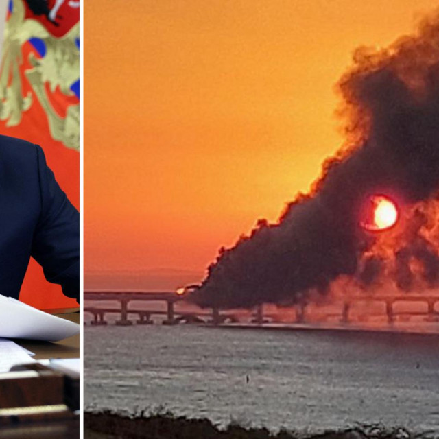 Vladimir Putin i Krimski most