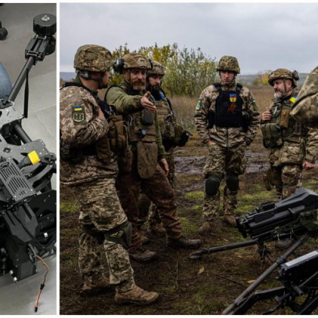 Dron za dostavu piva, ukrajinski vojnici na bojišnici