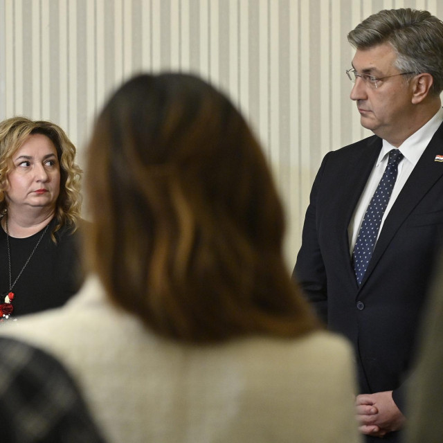 Sanja Šprem i Andrej Plenković