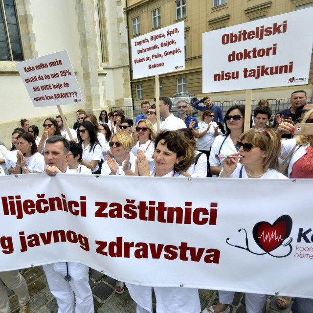 Arhivska fotografija prosvjeda liječnika