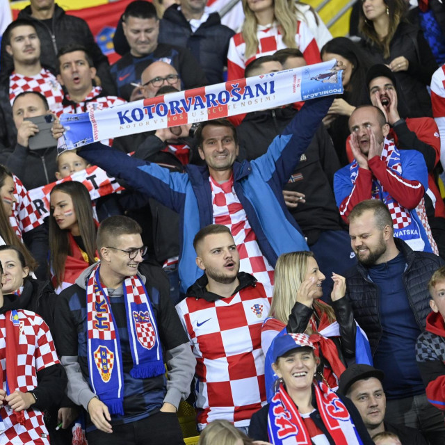 Na utakmici između Austrije i Hrvatske u Beču bio je veliki broj hrvatskih navijača