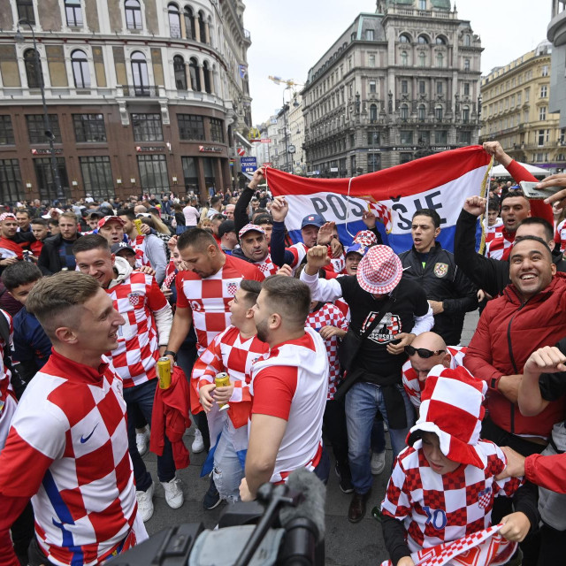 Hrvatski navijači u Beču