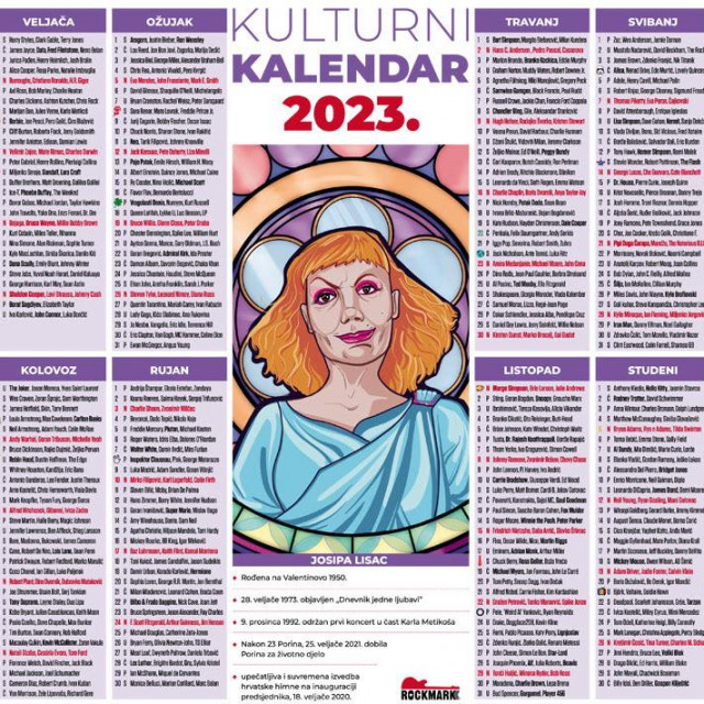 Kalendar Josipa Lisac