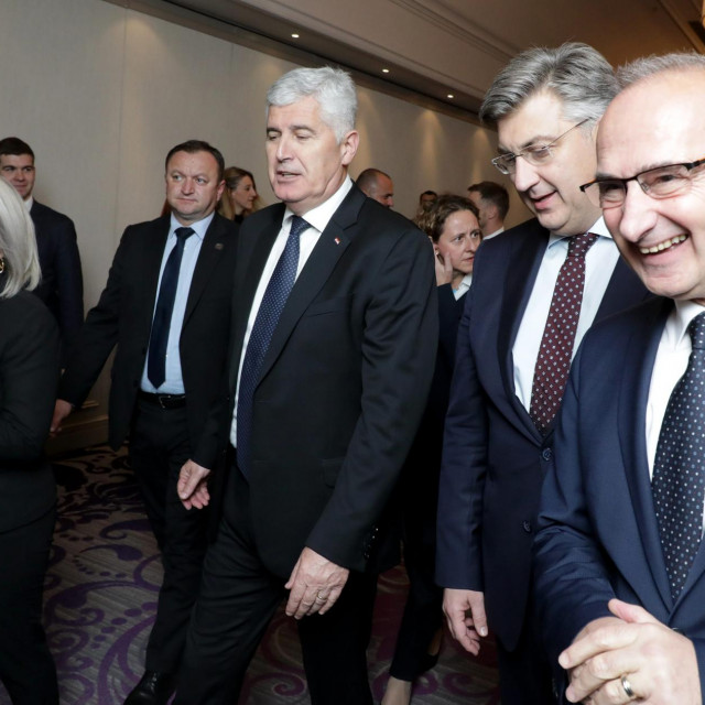 Dragan Čović, Andrej Plenković i Gordan Grlić Radman na sastanku resorne kordinacije