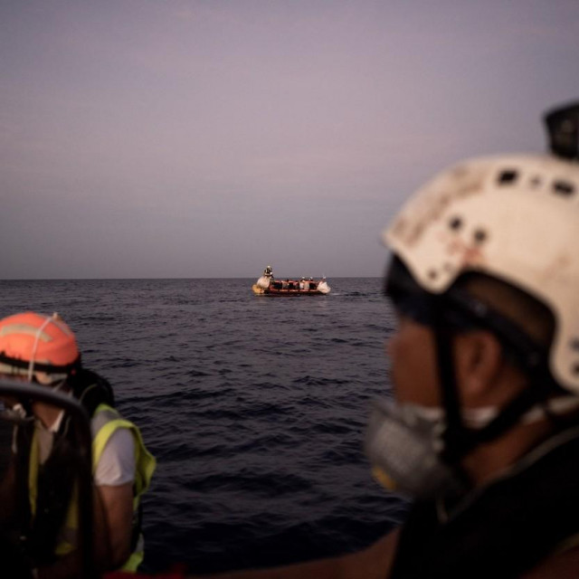 Migranti u Sredozemnom moru, ilustracija