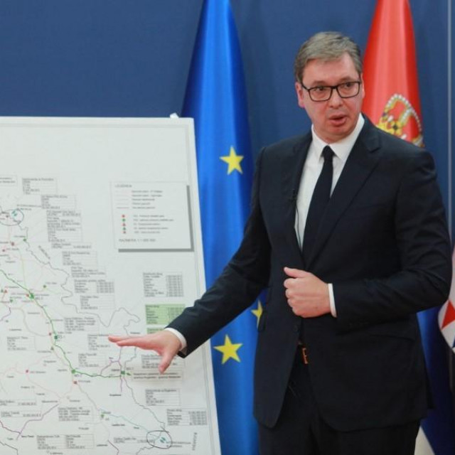 Aleksandar Vučić tijekom svog govora o stanju nacije (8.listopada)