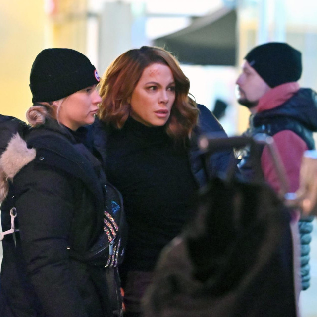Kate Beckinsale na setu filma u centru Zagreba