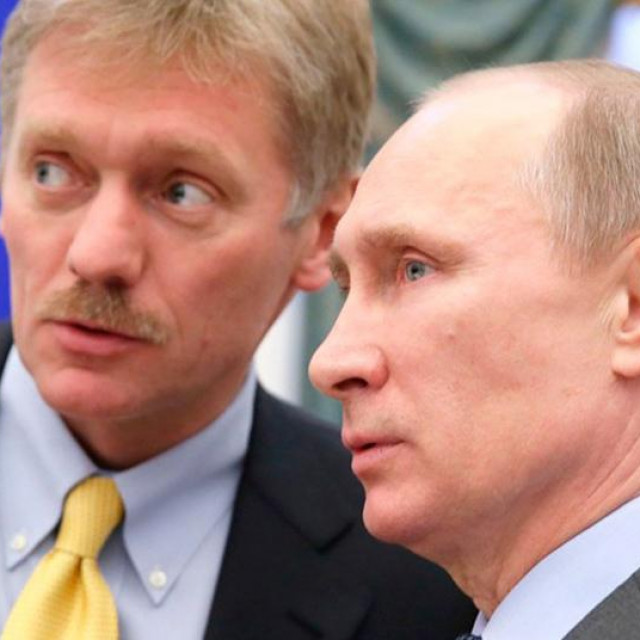 Dmitrij Peskov, glasnogovornik Kremlja i Vladimir Putin