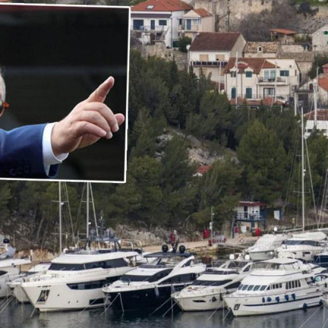U marini grada Skradina usidren je jedan od brodova koji je povezan s listom sankcija od strane EU zbog ruske agresije prema Ukrajini; Vladimir Putin i Alisher Usmanov