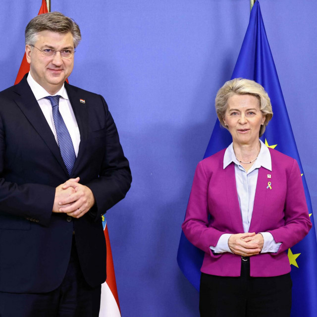 Andrej Plenković i Ursula von der Leyen 