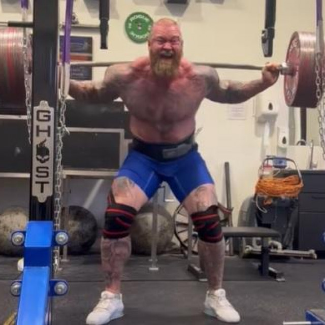 Hafthor Bjornsson u akciji