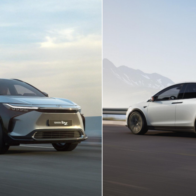 Toyota bZ4X i Tesla Model X