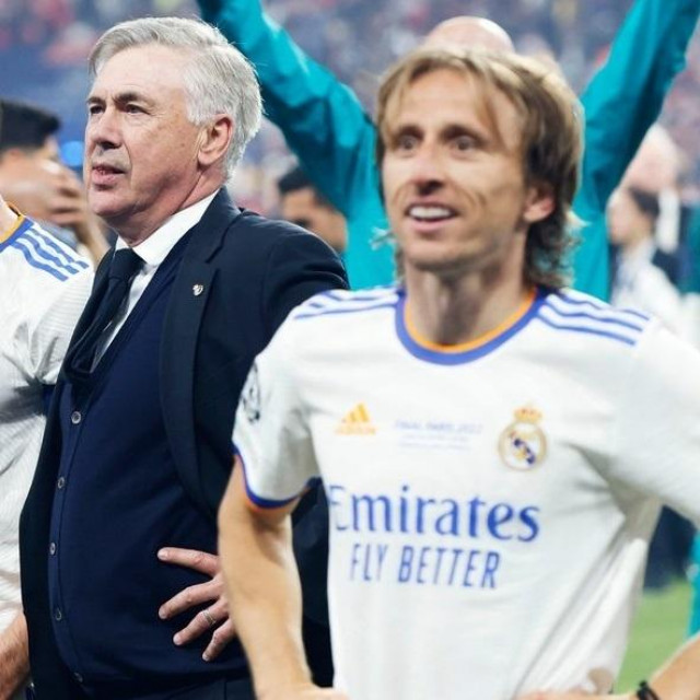 Carlo Ancelotti i Luka Modrić