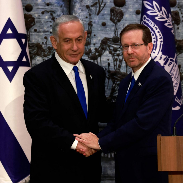 Isaac Herzog i Chairman Benjamin Netanyahu