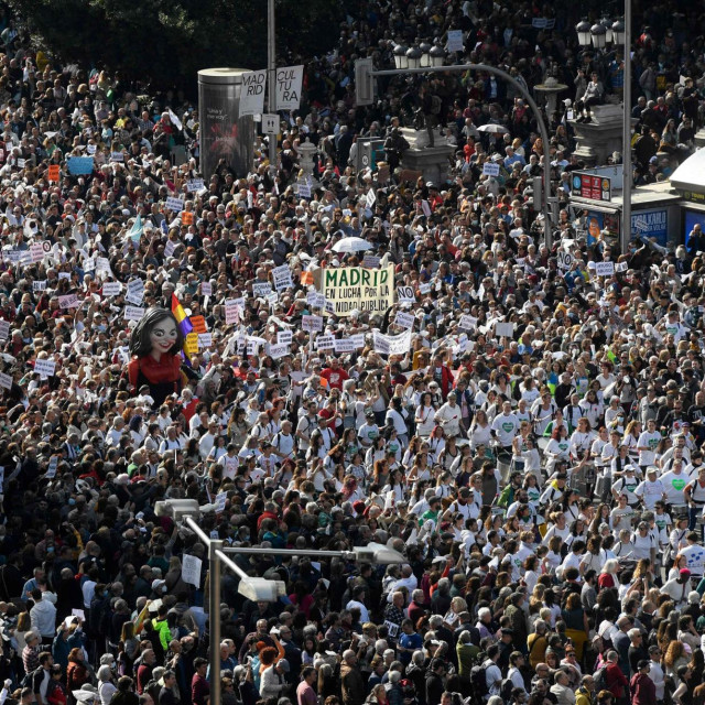 Prosvjed u glavnom gradu Španjolske